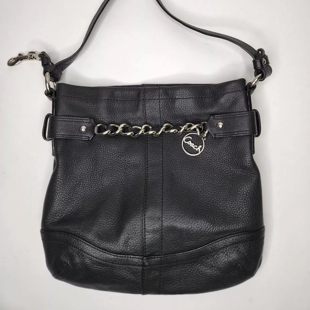 Vintage Coach Chain Duffle Crossbody Bag